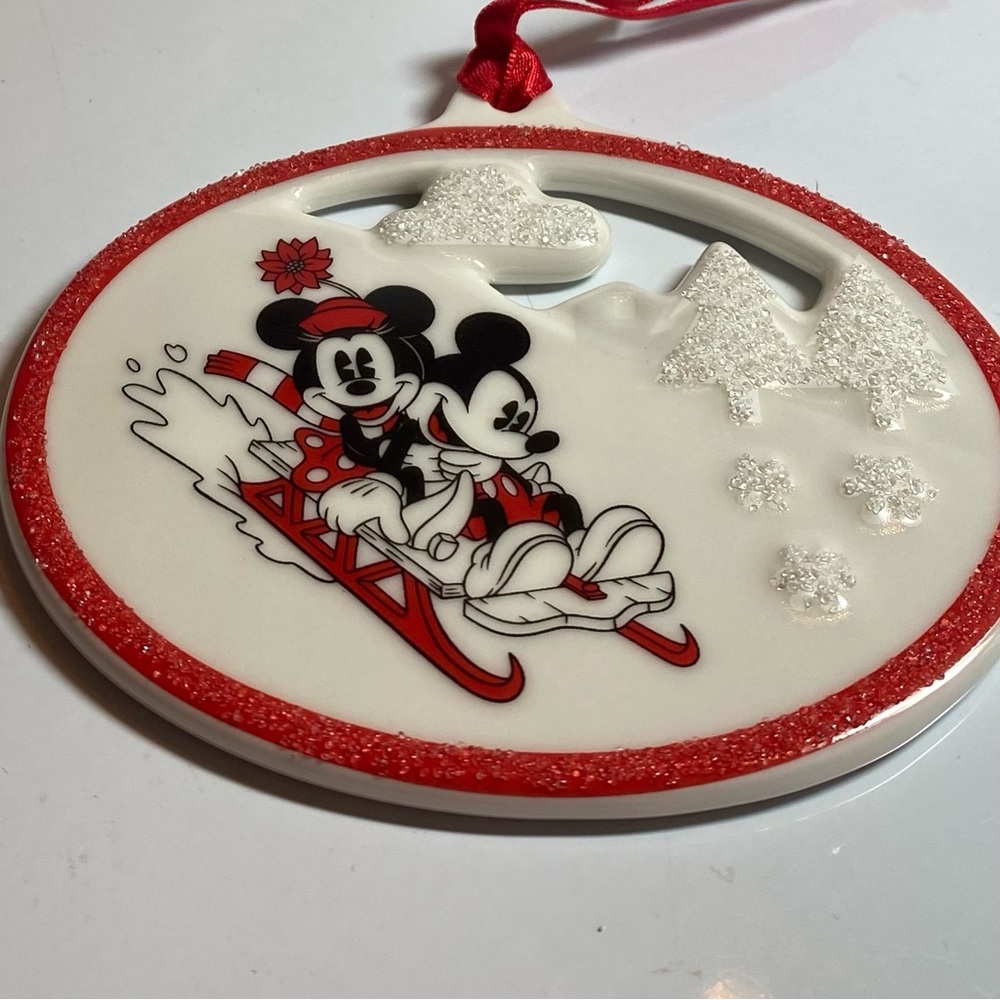 Disney ceramic Christmas Ornament NWT.